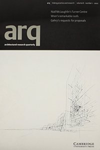 arq: Architectural Research Quarterly: Volume 6, Part 1