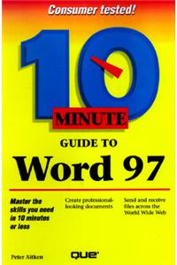10 Minute Guide to Word 97