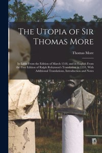 Utopia of Sir Thomas More