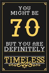 70th Birthday Journal