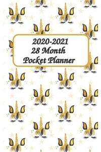 28 Month Pocket Planner 2020-2021