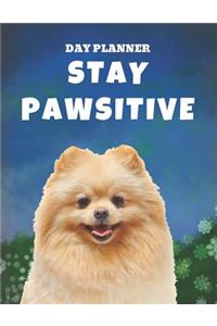 Undated, Blank Hourly Appointment Book For Daily Planning - Day Planner - Pomeranian Dog Cover Photo