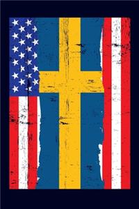 Swedish American Flag Notebook