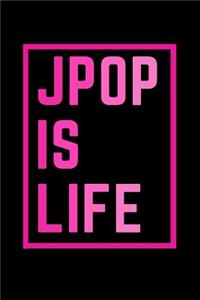 Jpop Blank Lined Notebook - Journal J-pop Is Life Book