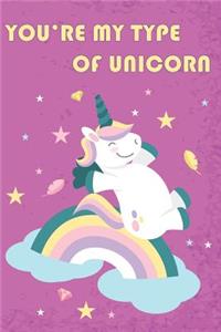 You're My Type Of Unicorn Mid Year Academic Diary With Schedules, Trackers. Logs, Reports, Goal Setting & Positive Quotes