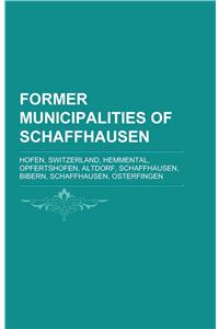 Former Municipalities of Schaffhausen
