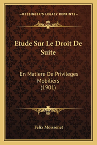 Etude Sur Le Droit De Suite