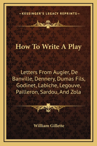 How To Write A Play