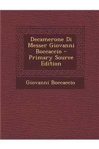 Decamerone Di Messer Giovanni Boccaccio