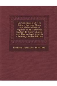 On Concussion of the Spine
