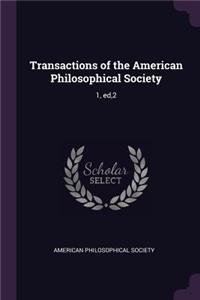 Transactions of the American Philosophical Society