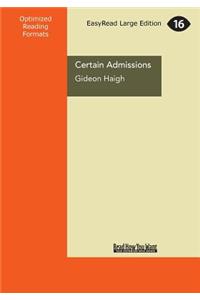 Certain Admissions: A Beach, a Body and a Lifetime of Secrets (Large Print 16pt)