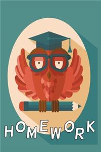 Homework Owl Notebook Version 2