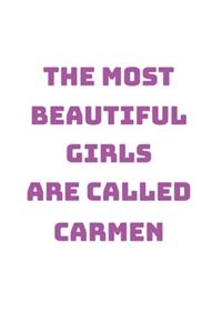 Carmen Girl Woman Notebook