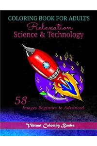 Coloring Book For adults Relaxation Science & Technology