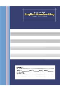 Amiesk Notebook - English Handwriting Notebook - 140 pages (7.44 x 9.69 inch)