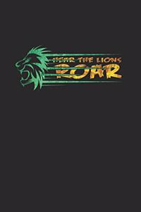 The lions roar