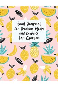 Food Journal For Tracking Meals And Exercise For Women