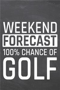 Weekend Forecast 100% Chance of Golf