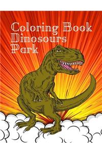 Coloring Book Dinosours Park