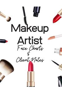 Makeup Artist Face Charts & Client Notes - Makeup Sketchbook
