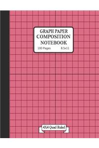 Graph paper composition notebook