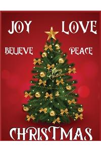Joy love believe peace christmas