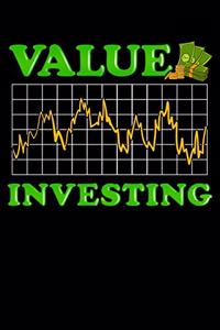 Value Investing: Value Investing Stock Market Investing Financial Graph Blank Composition Notebook for Journaling & Writing (120 Lined Pages, 6" x 9")