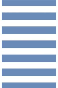 Stripes - Blue-Gray 101 - Lined Notebook With Margins 5x8