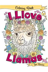 I Llove Llamas Coloring Book