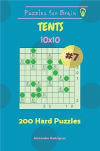 Puzzles for Brain Tents - 200 Hard Puzzles 10x10 vol. 7