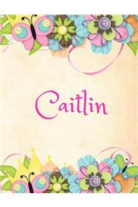 Caitlin: Personalized Name Journal Composition Notebook