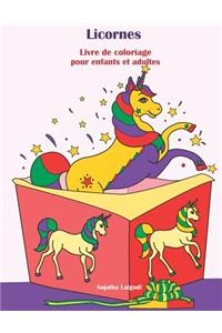 Licornes Livre de Coloriage Pour Enfants Et Adultes