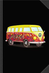 Peace and Love Hippy Van Journal Notebook