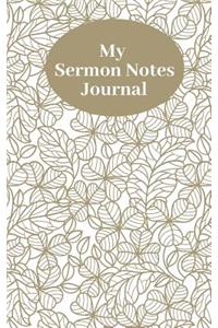 My Sermon Notes Journal
