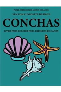 Livro para colorir para crianças de 2 anos (Conchas)
