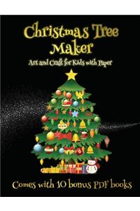 Art and Craft for Kids with Paper (Christmas Tree Maker)