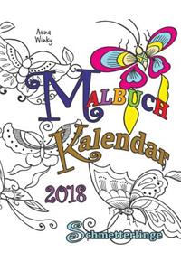 Malbuch Kalendar 2018 Schmetterlinge