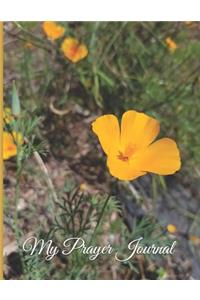 My Prayer Journal - Yellow California Poppy / Buttercup