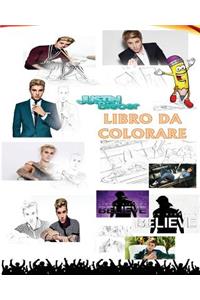 Justin Bieber Libro Da Colorare: Per Adulti E Bambini - 30 Disegni Esclusivi a Mano Libera E Mandalas Liriche: Colore Durante l'Ascolto: Sorry, Love Yourself, What Do You Mean, Baby