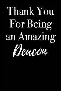 Thank You for Being an Amazing Deacon