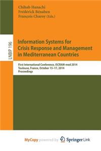 Information Systems for Crisis Response and Management in Mediterranean Countries