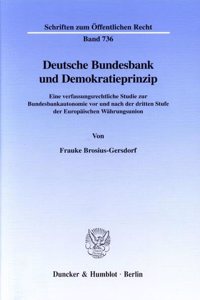 Deutsche Bundesbank Und Demokratieprinzip