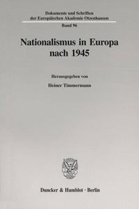 Nationalismus in Europa Nach 1945