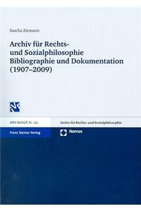 Archiv Fur Rechts- Und Sozialphilosophie