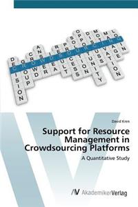 Support for Resource Management in Crowdsourcing Platforms