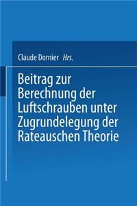 Beitrag Zur Berechnung Der Luftschrauben