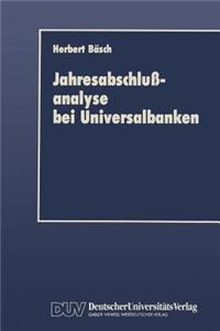 Jahresabschlußanalyse Bei Universalbanken