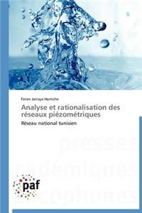 Analyse Et Rationalisation Des Réseaux Piézométriques