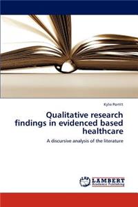 Qualitative research findings in evidenced based healthcare